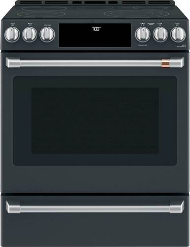 Café - 5.7 Cu. Ft. Slide-In Electric Convection Range - Matte Black