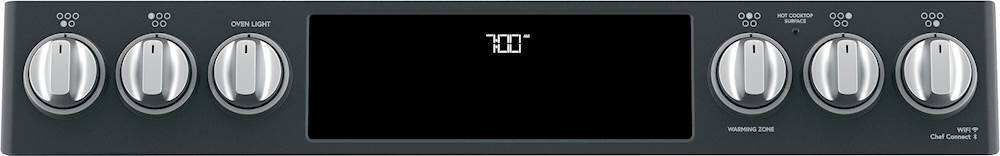 Alt View 11. Café - 5.7 Cu. Ft. Slide-In Electric Convection Range, Customizable - Matte Black.