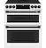 Alt View 36. Café - 6.7 Cu. Ft. Slide-In Double Oven Electric True Convection Range with Built-In Wi-Fi, Customizable - Matte White.