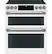 Alt View 37. Café - 6.7 Cu. Ft. Slide-In Double Oven Electric True Convection Range with Built-In Wi-Fi, Customizable - Matte White.
