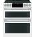 Alt View 39. Café - 6.7 Cu. Ft. Slide-In Double Oven Electric True Convection Range with Built-In Wi-Fi, Customizable - Matte White.