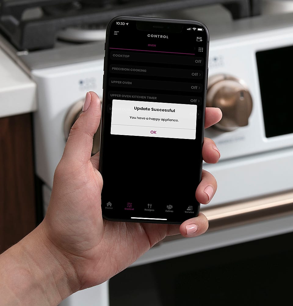 Alt View 33. Café - 5.6 Cu. Ft. Self-Cleaning Slide-In Gas Convection Range, Customizable - Matte Black.