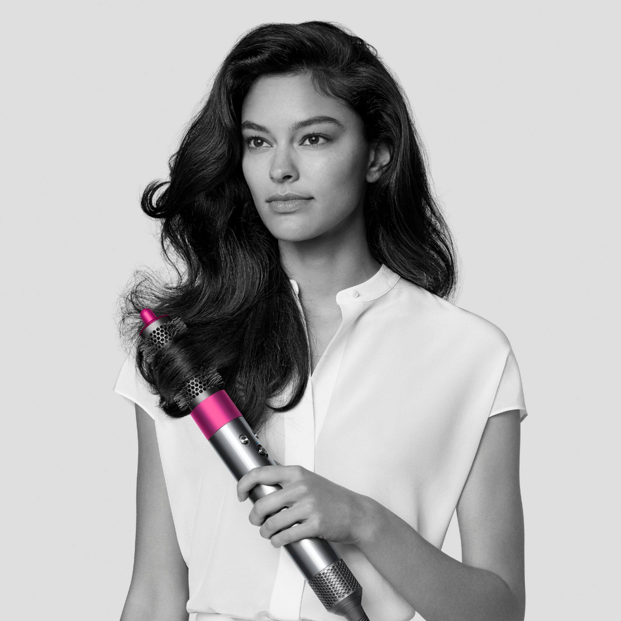 Best Buy: Dyson Airwrap Complete Styler for multiple hair types and styles  Fuchsia, Nickel 310731-01