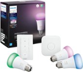Front Zoom. Philips - Hue Color 3pk Starter Kit with Lightswitch - Multicolor.