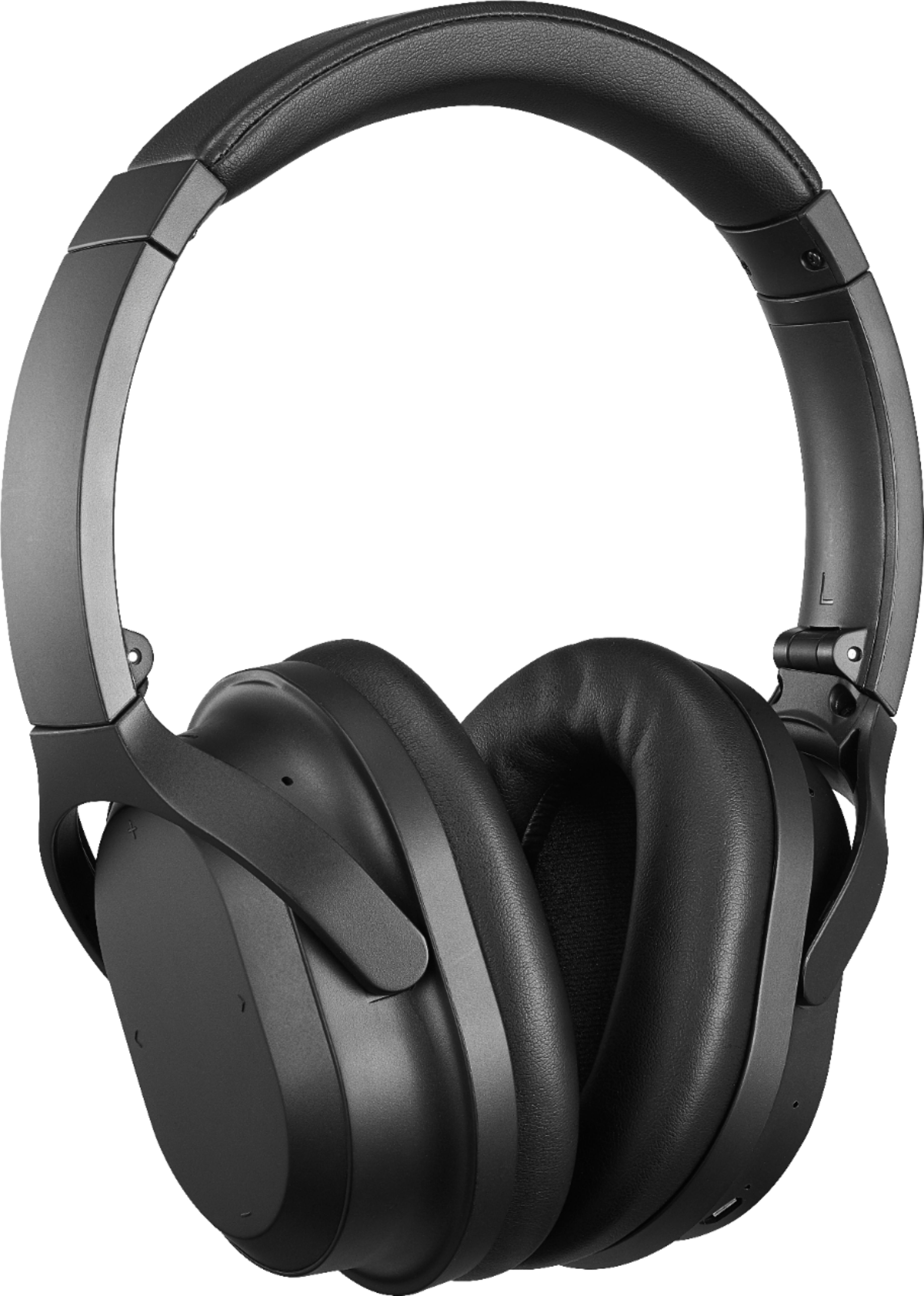 Best Buy: Insignia™ Wireless Noise Canceling Over-the-Ear Headphones Black  NS-AHBTOENC