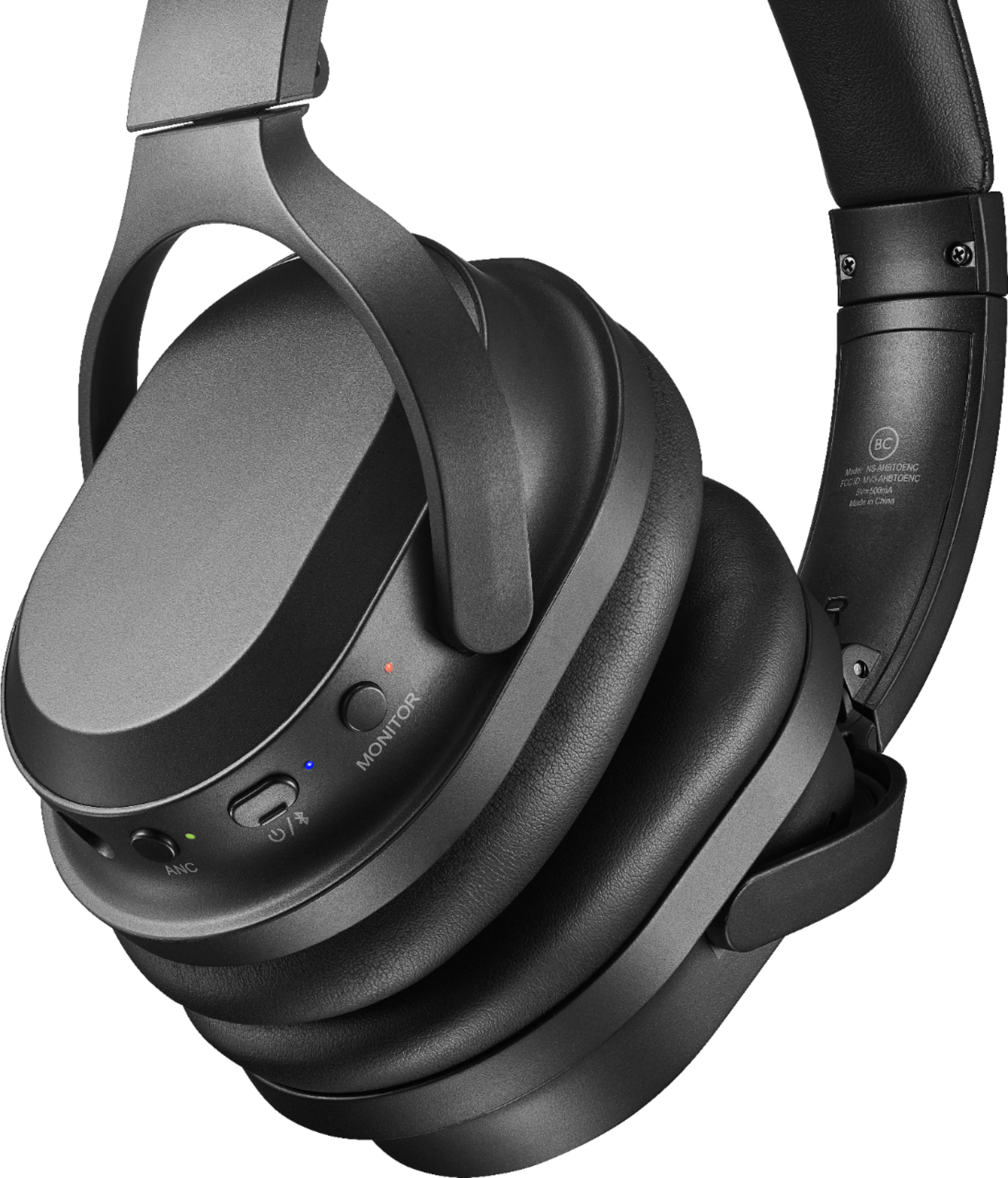 Best Buy: Insignia™ Wireless Noise Canceling Over-the-Ear Headphones Black  NS-AHBTOENC