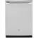 Front. GE - 24" Top Control Tall Tub Built-In Dishwasher - Stainless Steel.