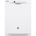 GE - 24" Front Control Tall Tub Built-In Dishwasher - White - Front_Standard