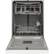 Alt View 11. GE - 24" Front Control Built-In Dishwasher with 3rd Rack, 50 dBA - White.
