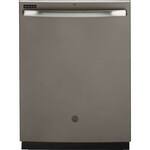 GE - Top Control Built-In Dishwasher with Hybrid Stainless Steel Tub, 48 dBA - Slate - Front_Standard