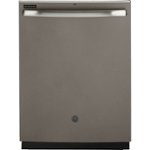 Front Zoom. GE - Top Control Built-In Dishwasher with Hybrid Stainless Steel Tub, 48 dBA - Slate.