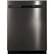 Front. GE - 24" Top Control Tall Tub Built-In Dishwasher - Black Stainless Steel.