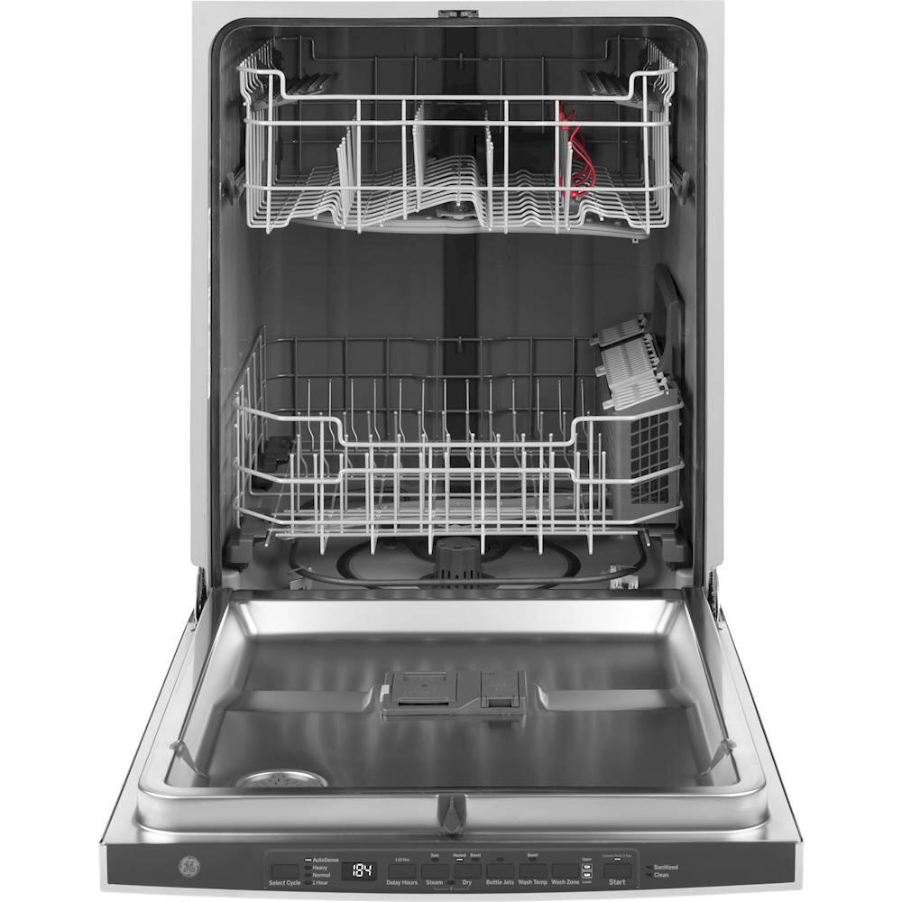 Best Buy: GE 24" Top Control Tall Tub Built-In Dishwasher Black ...