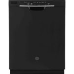 Front Zoom. GE - 24" Front Control Tall Tub Built-In Dishwasher - Black.
