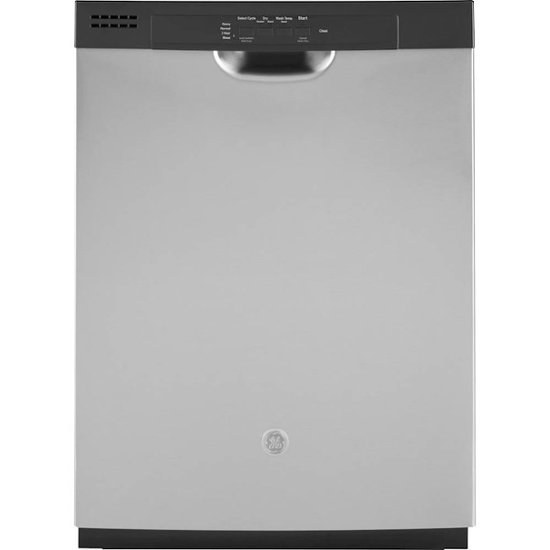 GE – 24″ Front Control Tall Tub Built-In Dishwasher – Stainless steel