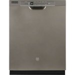Front Zoom. GE - 24" Front Control Tall Tub Built-In Dishwasher - Slate.