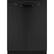 Front. GE - 24" Front Control Tall Tub Built-In Dishwasher - Black Slate.