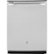 Front Zoom. GE - 24" Top Control Built-In Dishwasher with Tall Tub, 48 dBA - Stainless Steel.