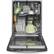 Alt View 12. GE - 24" Top Control Built-In Dishwasher with Tall Tub, 48 dBA - Stainless Steel.