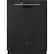 Front. GE - 24" Front Control Tall Tub Built-In Dishwasher with 3rd Rack - Black.