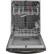 Angle. GE - 24" Top Control Tall Tub Built-In Dishwasher - Black Slate.