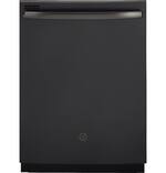 GE - 24" Top Control Tall Tub Built-In Dishwasher - Black Slate - Front_Standard