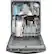 Left. GE - 24" Top Control Tall Tub Built-In Dishwasher - Black Slate.