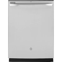 GE - 24" Top Control Tall Tub Built-In Dishwasher - Stainless steel - Front_Zoom