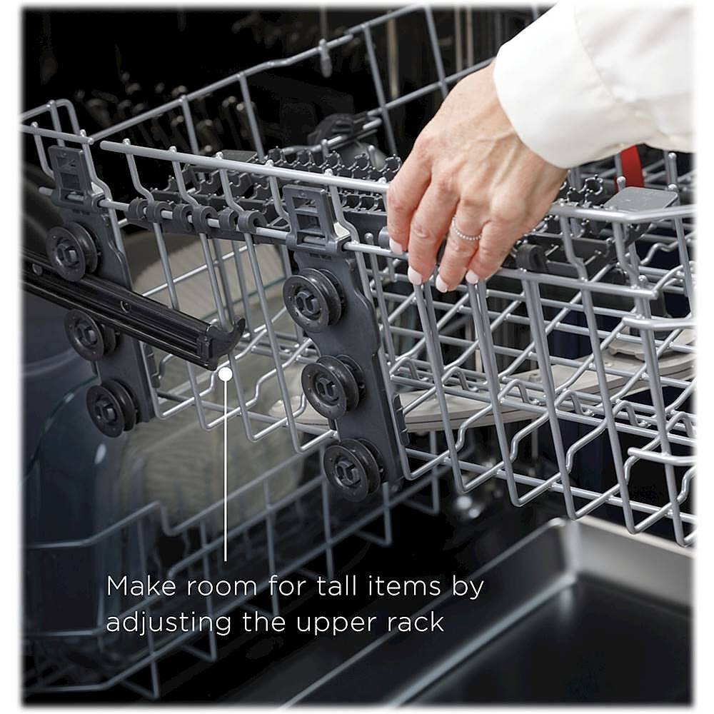 Alt View 14. GE - 24" Top Control Tall Tub Built-In Dishwasher - Stainless Steel.