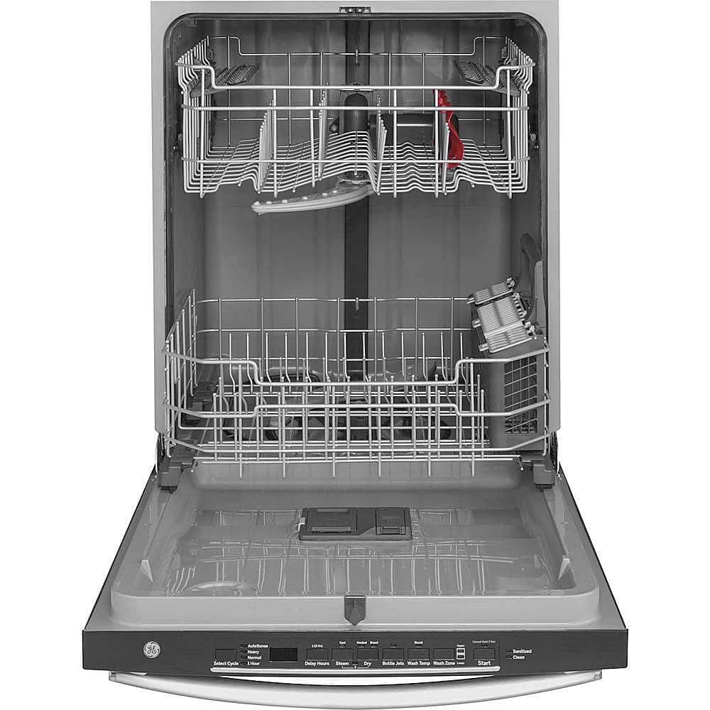Alt View 19. GE - 24" Top Control Tall Tub Built-In Dishwasher - Stainless Steel.