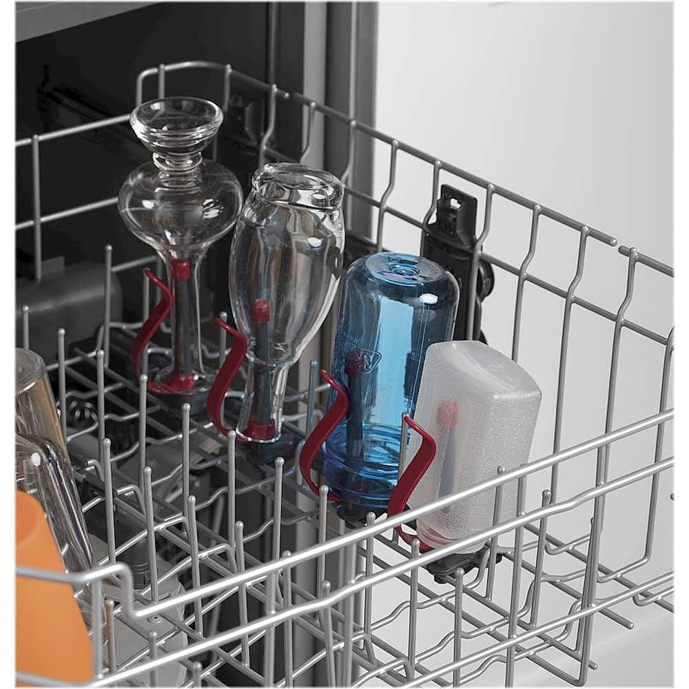 Alt View 26. GE - 24" Top Control Tall Tub Built-In Dishwasher - Stainless Steel.