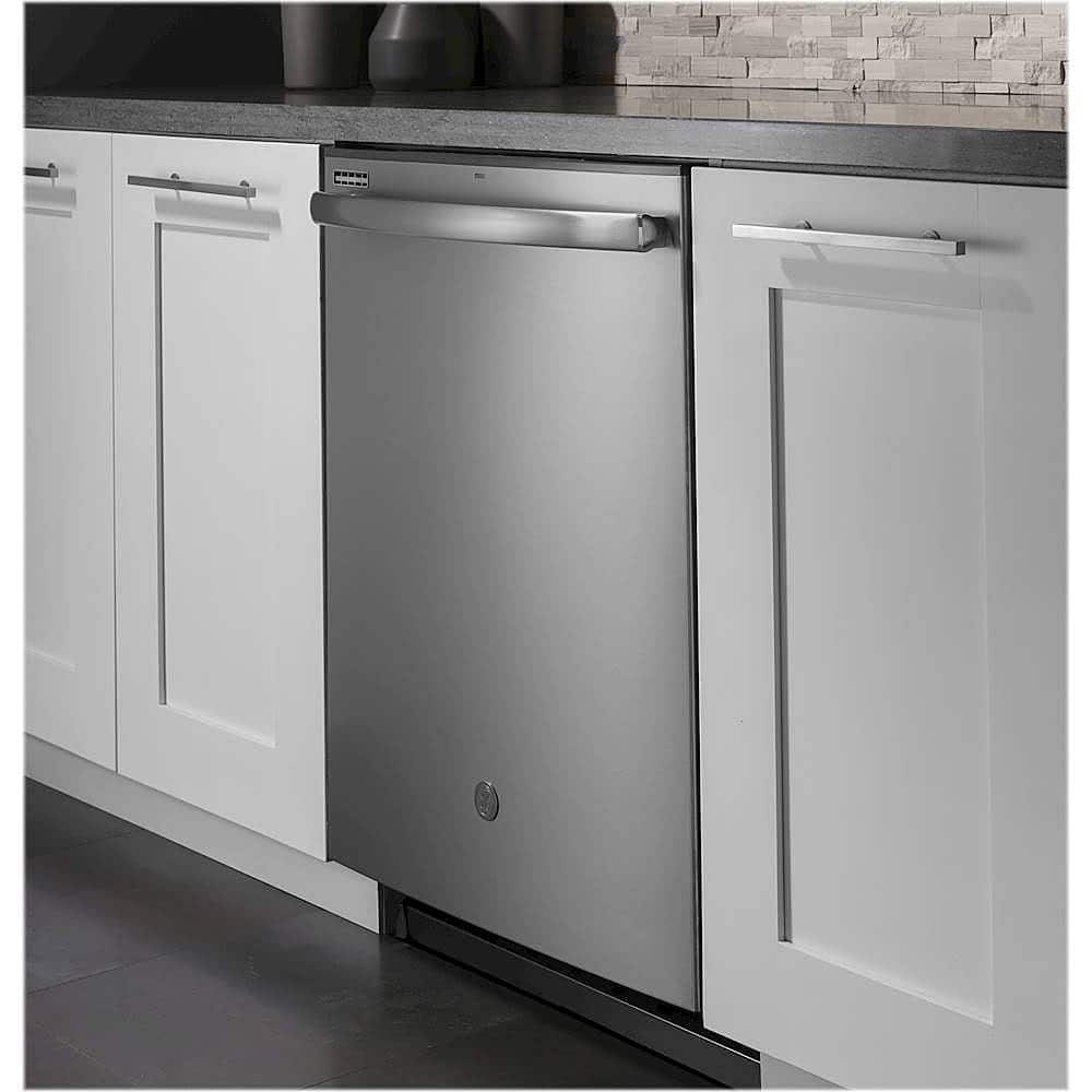 Alt View 30. GE - 24" Top Control Tall Tub Built-In Dishwasher - Stainless Steel.