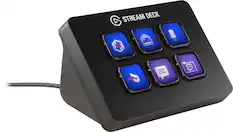 Front. Elgato - Stream Deck Mini Wired Membrane Keyboard.