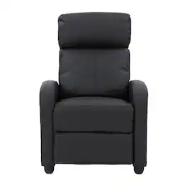 CorLiving - Oren PU Recliner - Black