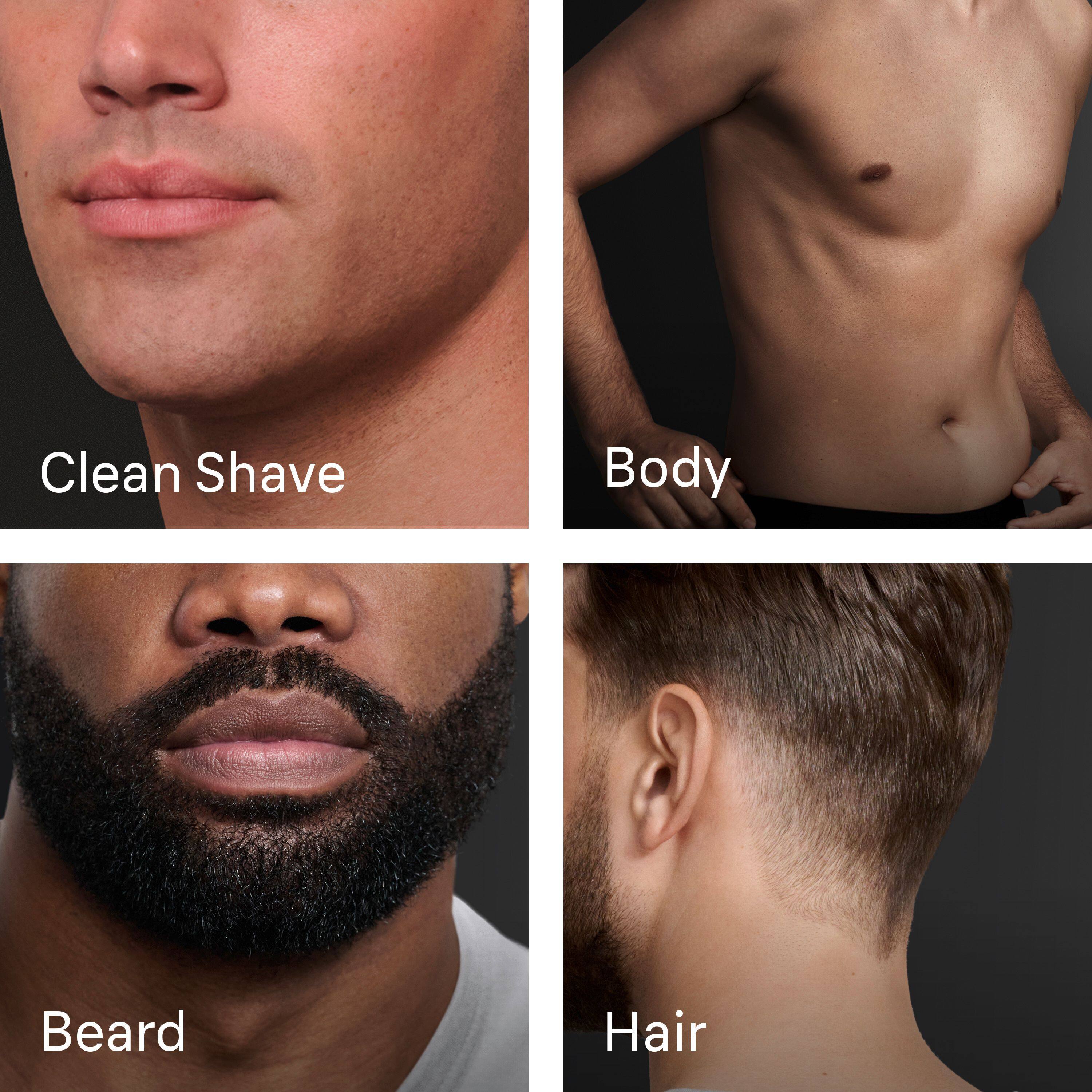 Clean Shave  
Body  
Beard  
Hair