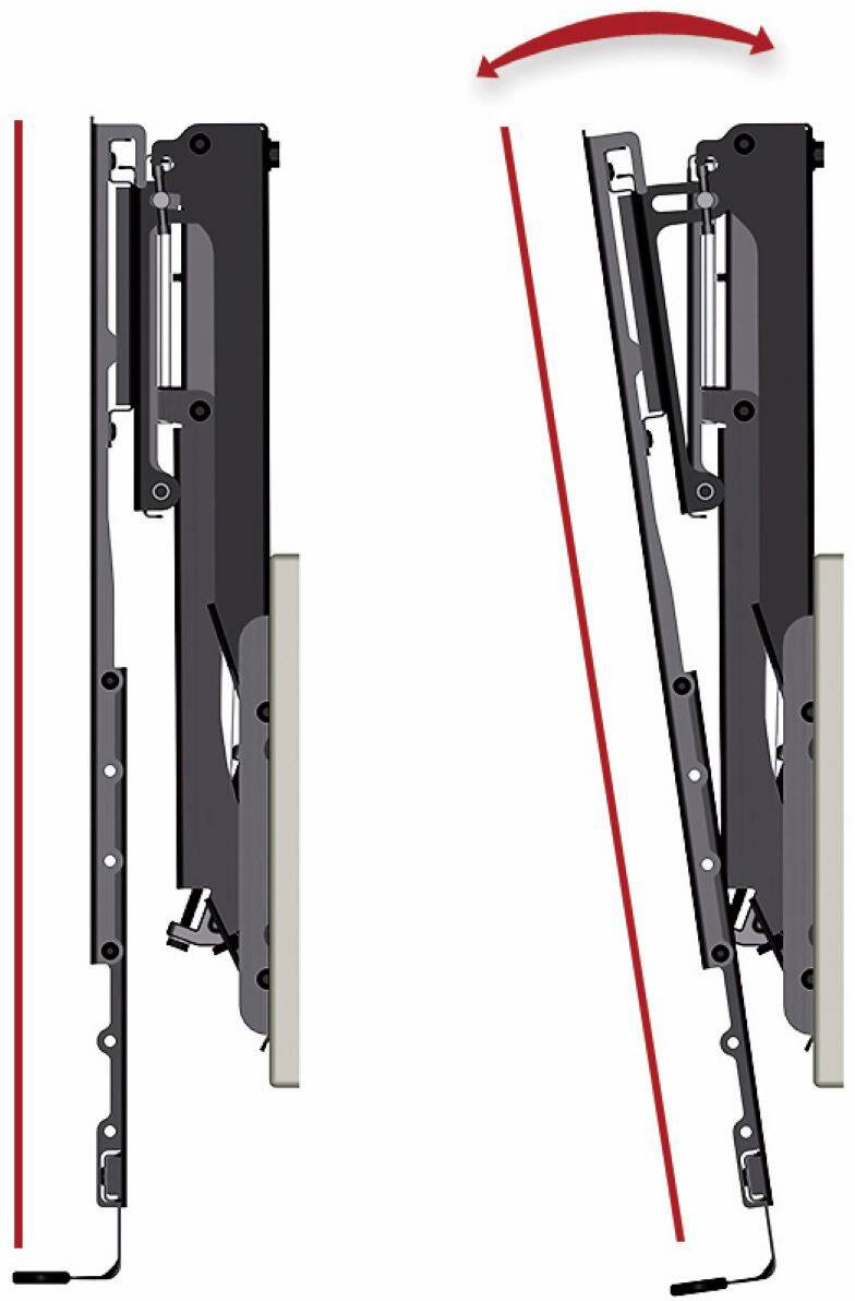 Alt View 18. MantelMount - Pull Down TV Wall Mount for Most 45" - 90" TVs - Black.