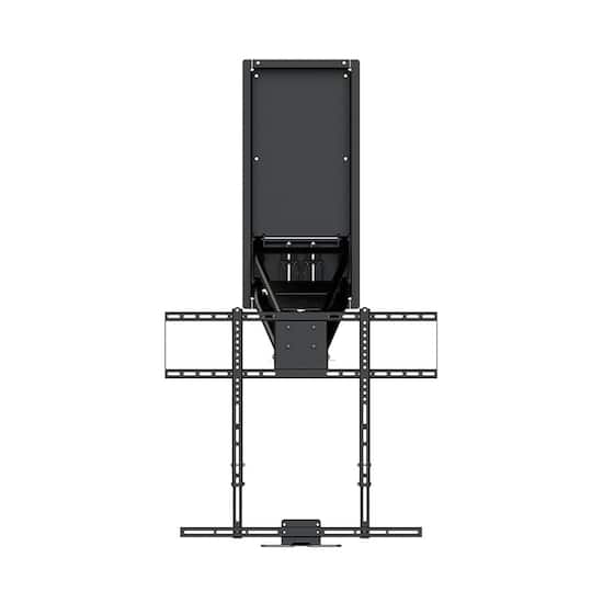 Mantelmount Pull Down Tv Wall Mount For Most 55 100 Tvs Black Mm750 Best Buy