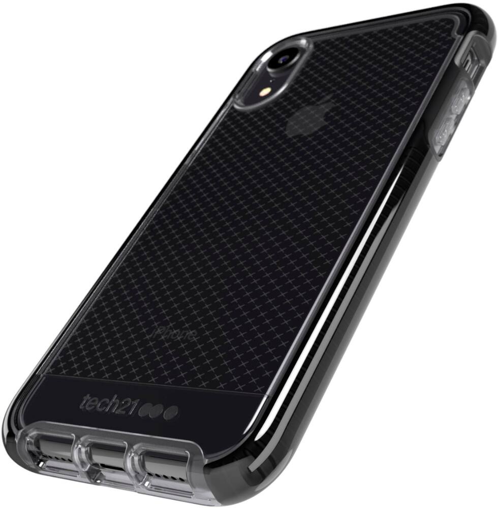 evo check case for apple iphone xr - black/smokey