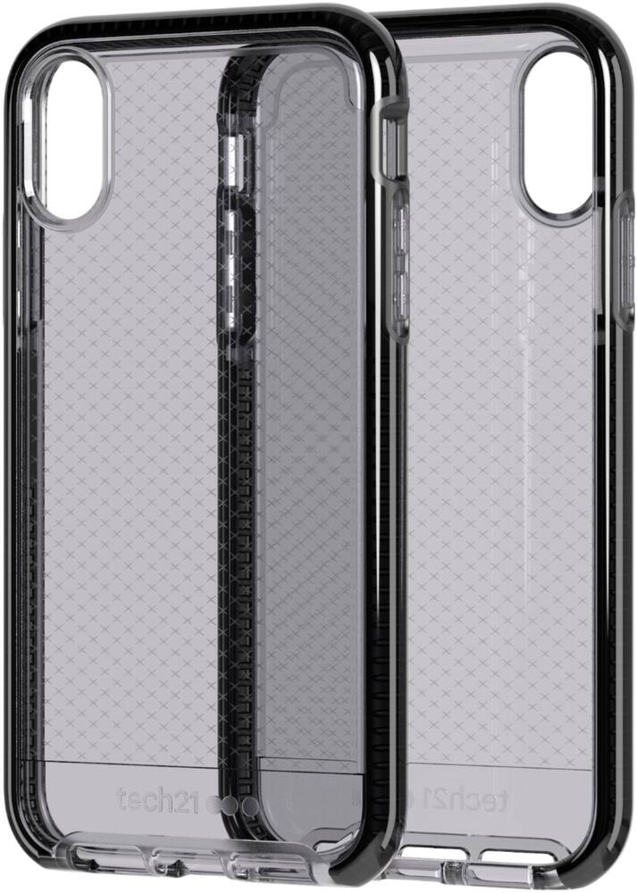 evo check case for apple iphone xr - black/smokey