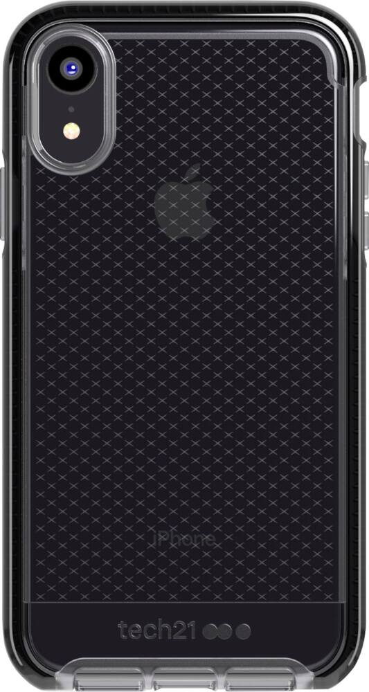 evo check case for apple iphone xr - black/smokey