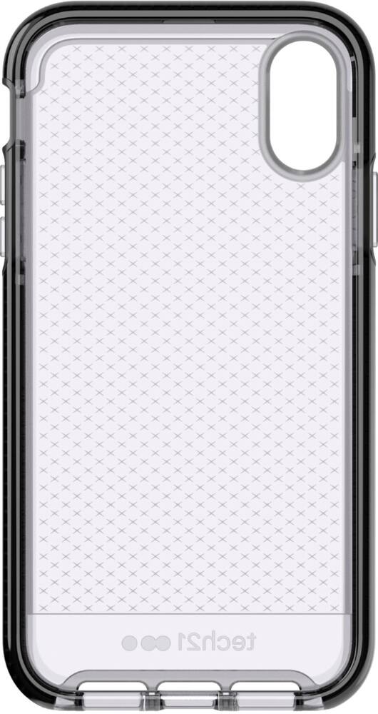 evo check case for apple iphone xr - black/smokey