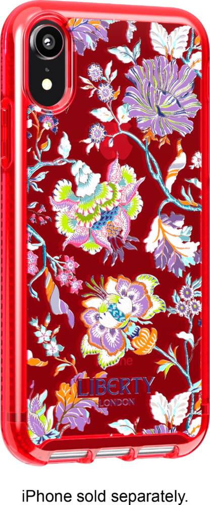 liberty london pure clear case for apple iphone xr - red liberty london pure clear case for apple iphone xr - red