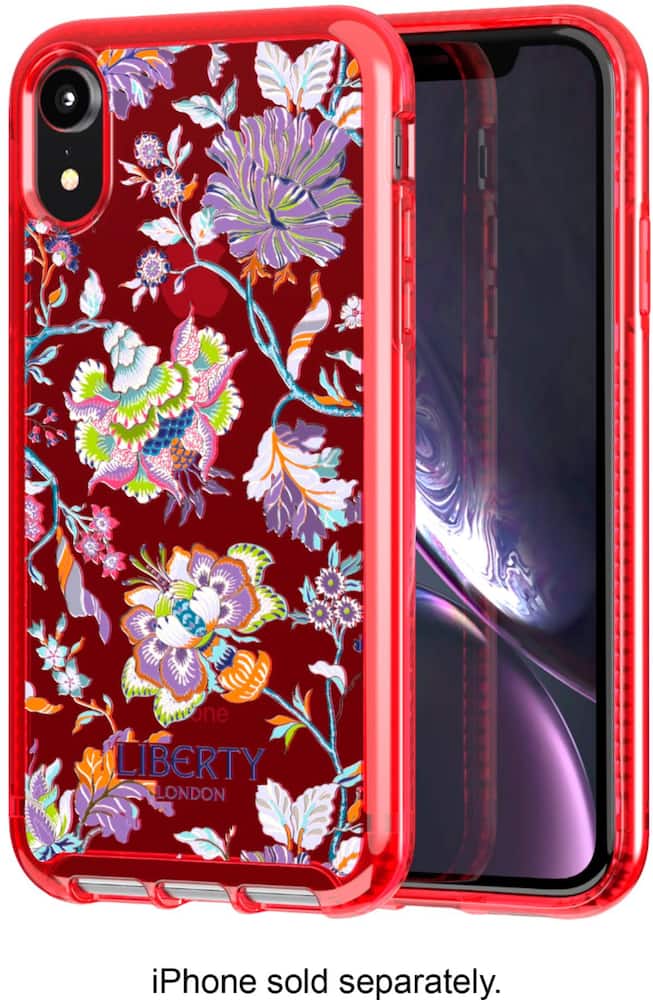 liberty london pure clear case for apple iphone xr - red liberty london pure clear case for apple iphone xr - red