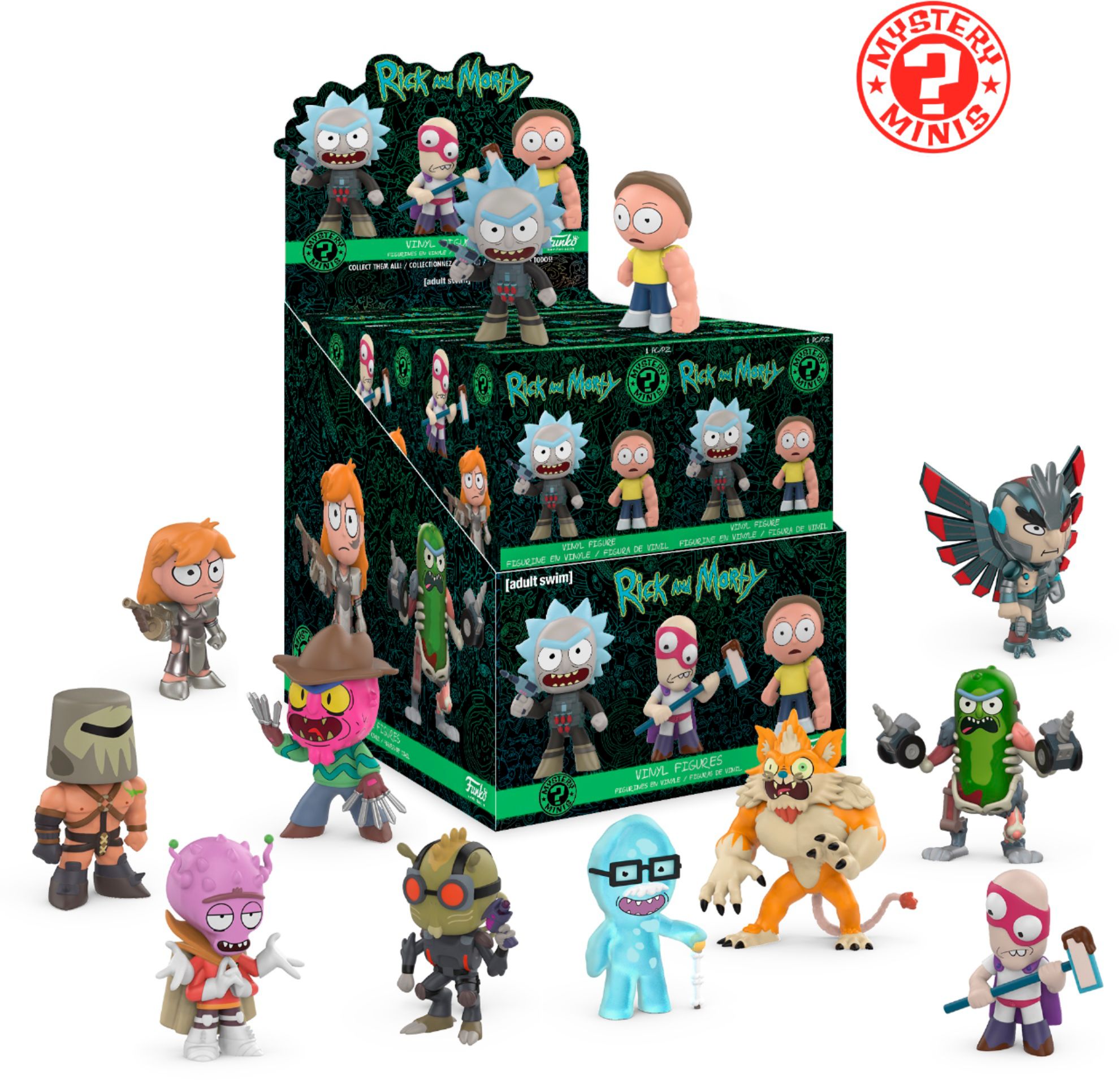 rick and morty mystery mini plushies