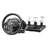 Front. Thrustmaster - T300RS GT Racing Wheel and 3 Pedals for PlayStation 4, PlayStation 5, PC - Black.