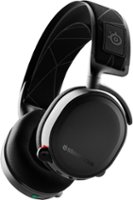 SteelSeries - Arctis 7 Wireless DTS Gaming Over-The-Ear Headset for PC, PlayStation 5|4 - Black - Angle_Zoom