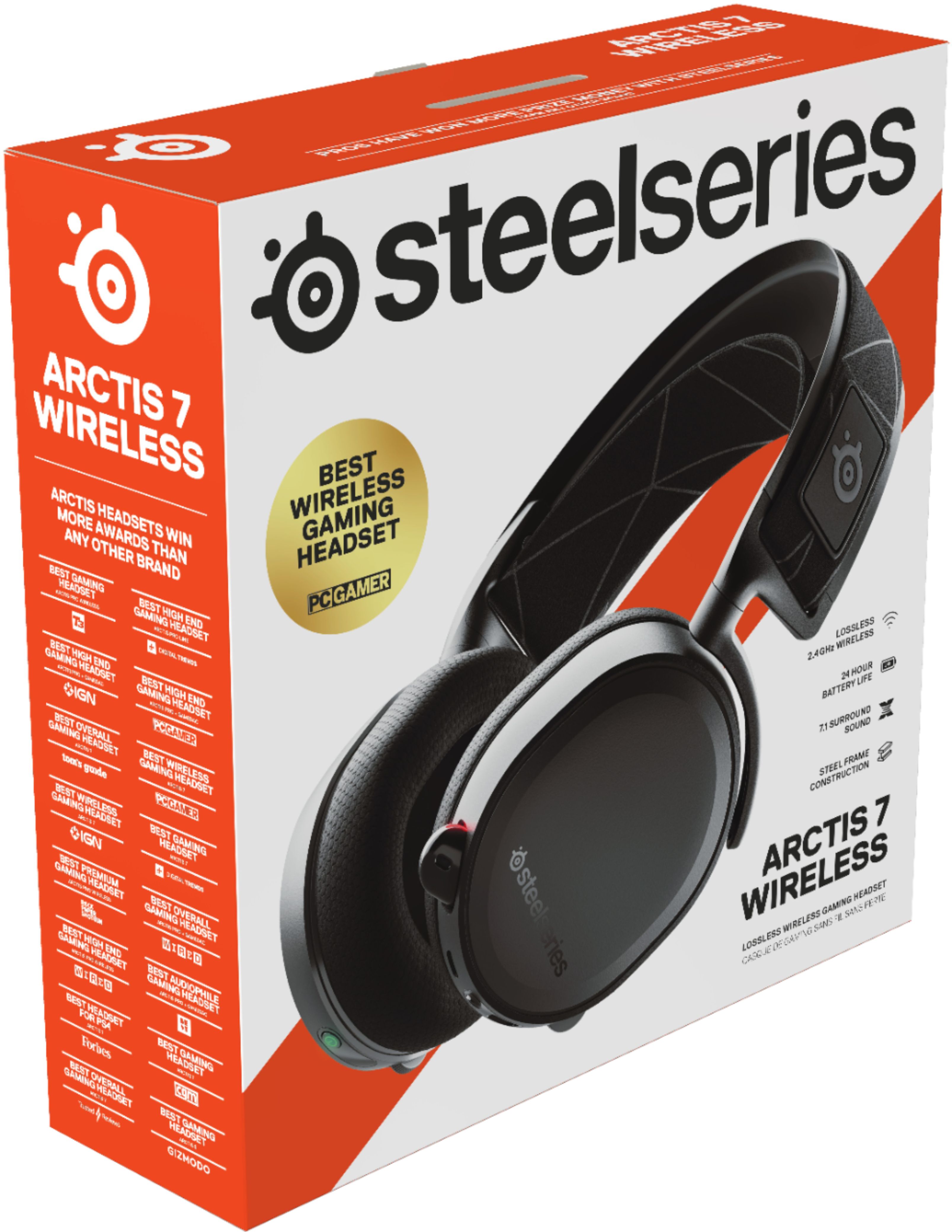 plein Egypte bedriegen Best Buy: SteelSeries Arctis 7 Wireless DTS Gaming Over-The-Ear Headset for  PC, PlayStation 5|4 Black 61505