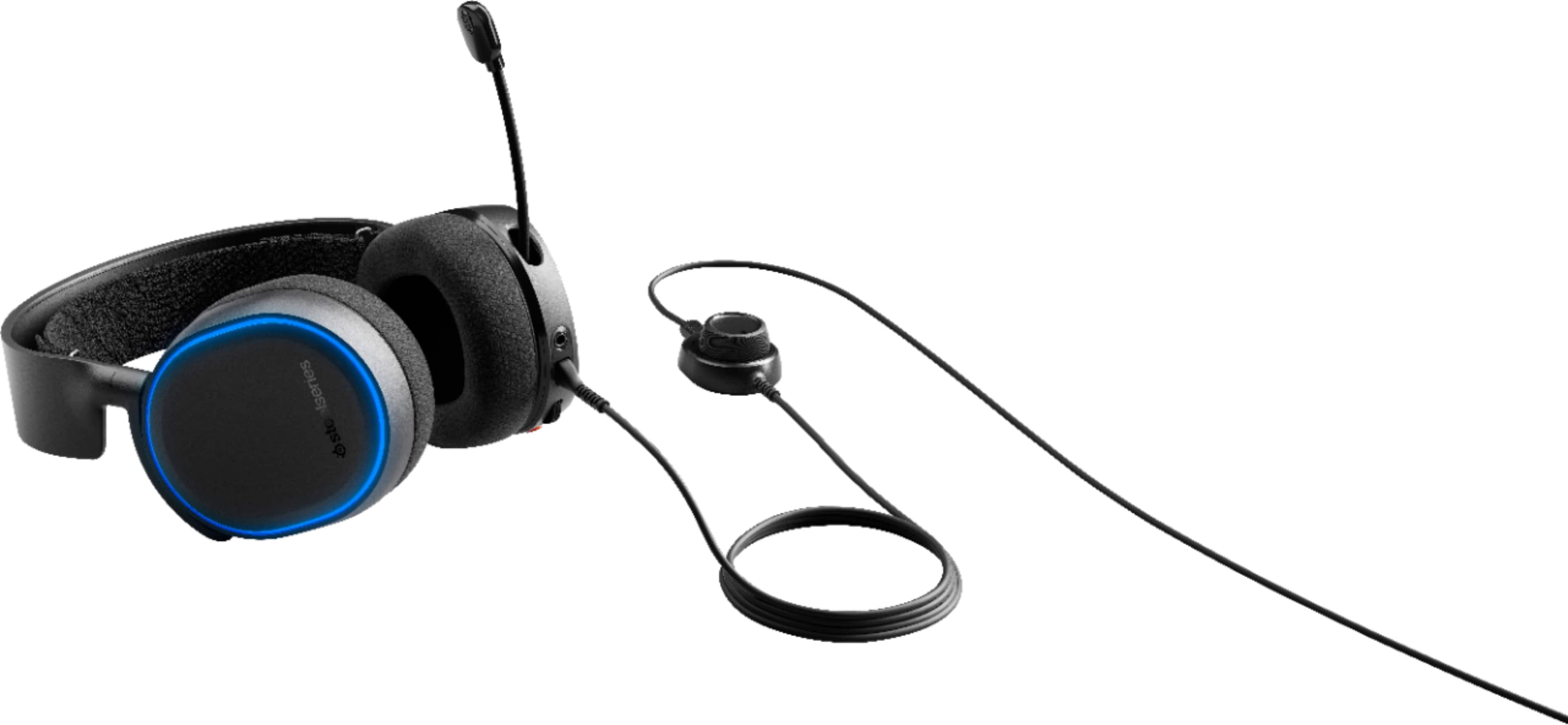 Alt View 13. SteelSeries - Arctis 5 Wired DTS Headphone Gaming Headset for PC, PS5, and PS4 - Black.