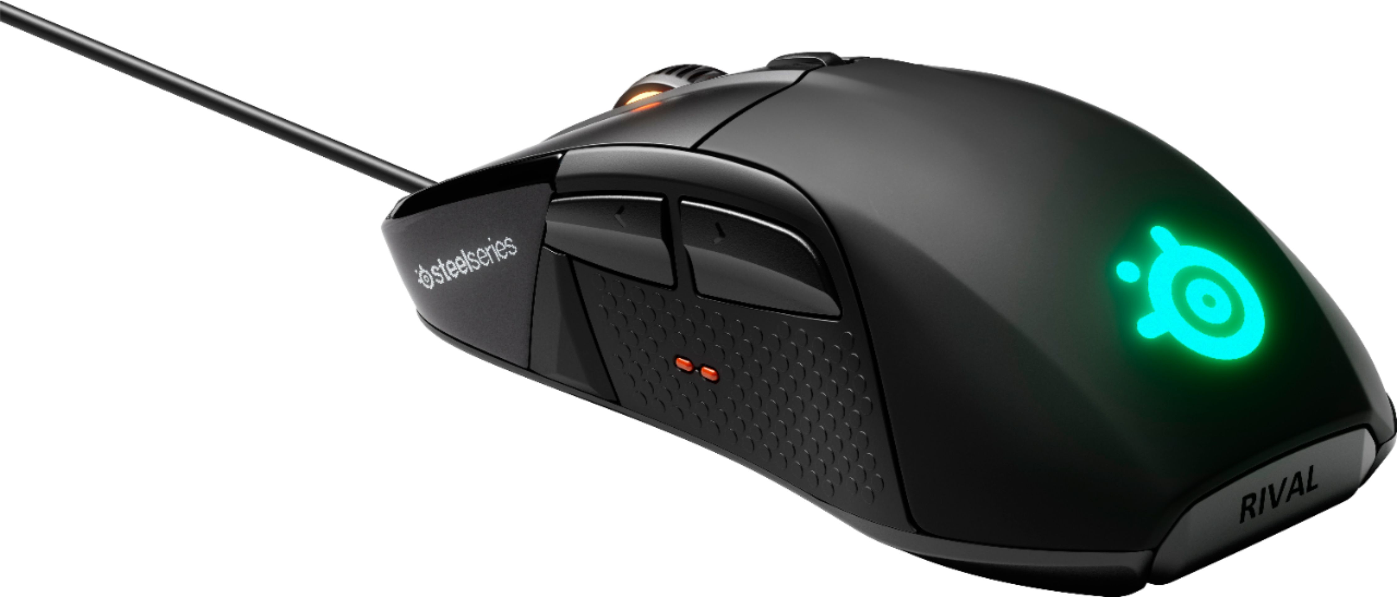 Angle View: CORSAIR - GLAIVE RGB PRO FPS/MOBA Wired Optical Gaming Mouse - Black