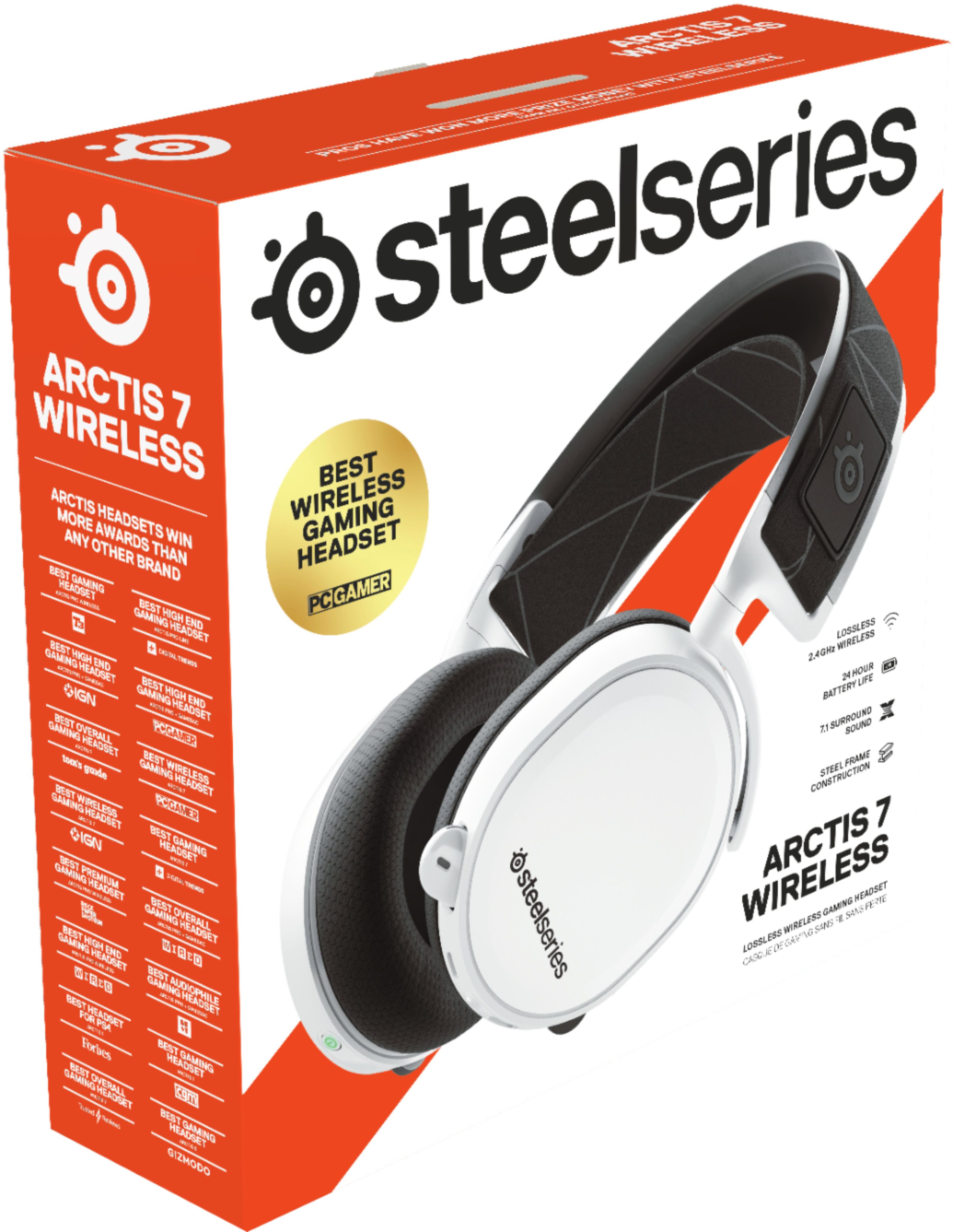 SteelSeries Arctis 7 - Lossless Wireless Gaming Headset with DTS Headphone:  X v2.0 Surround - for PC and PlayStation 4
